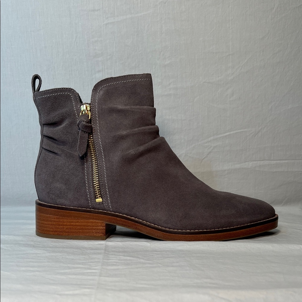 Cole Haan Gray Suede Ankle Boots Sz. 11B - Picture 7 of 13